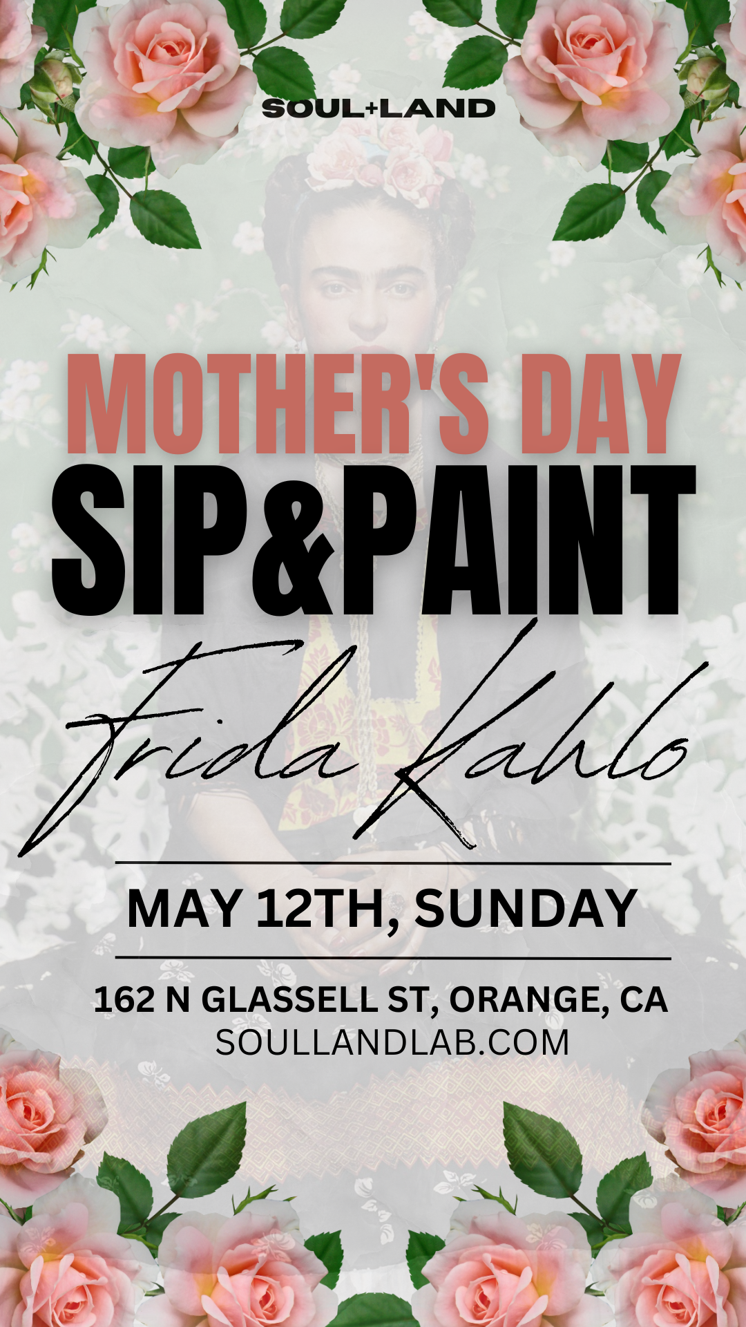 Mother's Day Sip and Paint Frida Tribute - Sun 5/12/24