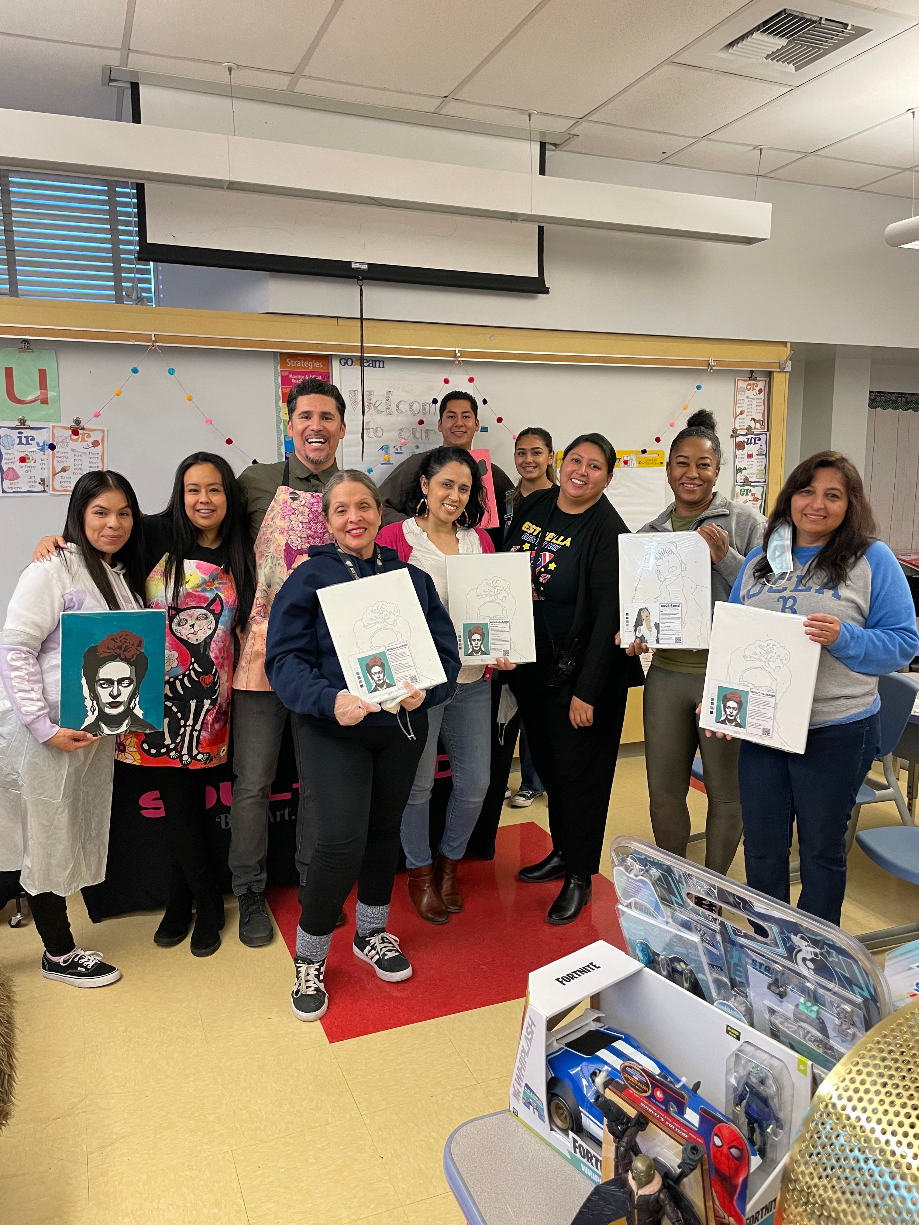 soul+land with teachers in Los Angeles school