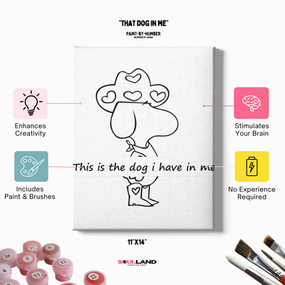 Paint-by-Number Art Kit - "That Dog in Me"