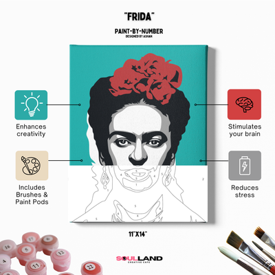 Paint-by-Number Art Kit - Frida
