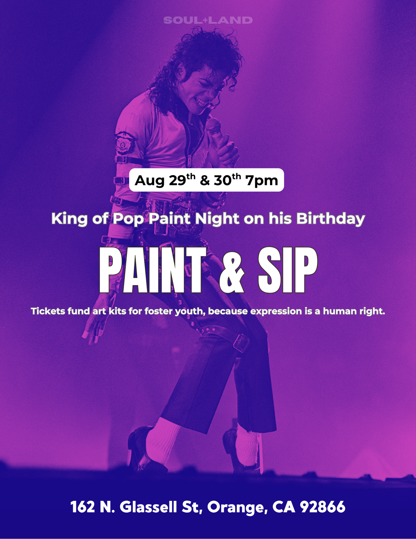 🎤 Paint the Moonwalker: A Michael Jackson Art Night