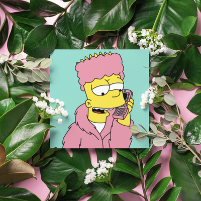 El Barto Paint by number art kit