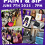 Prince Tribute Paint & Sip – Orange Chamber Private Event June 7th