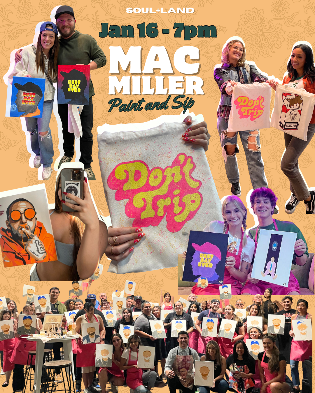 Mac Miller Bday Tribute Paint and Sip 1.16.26