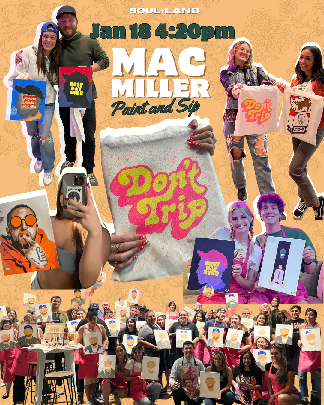 Mac Miller Bday Tribute Paint and Sip 1.18.26