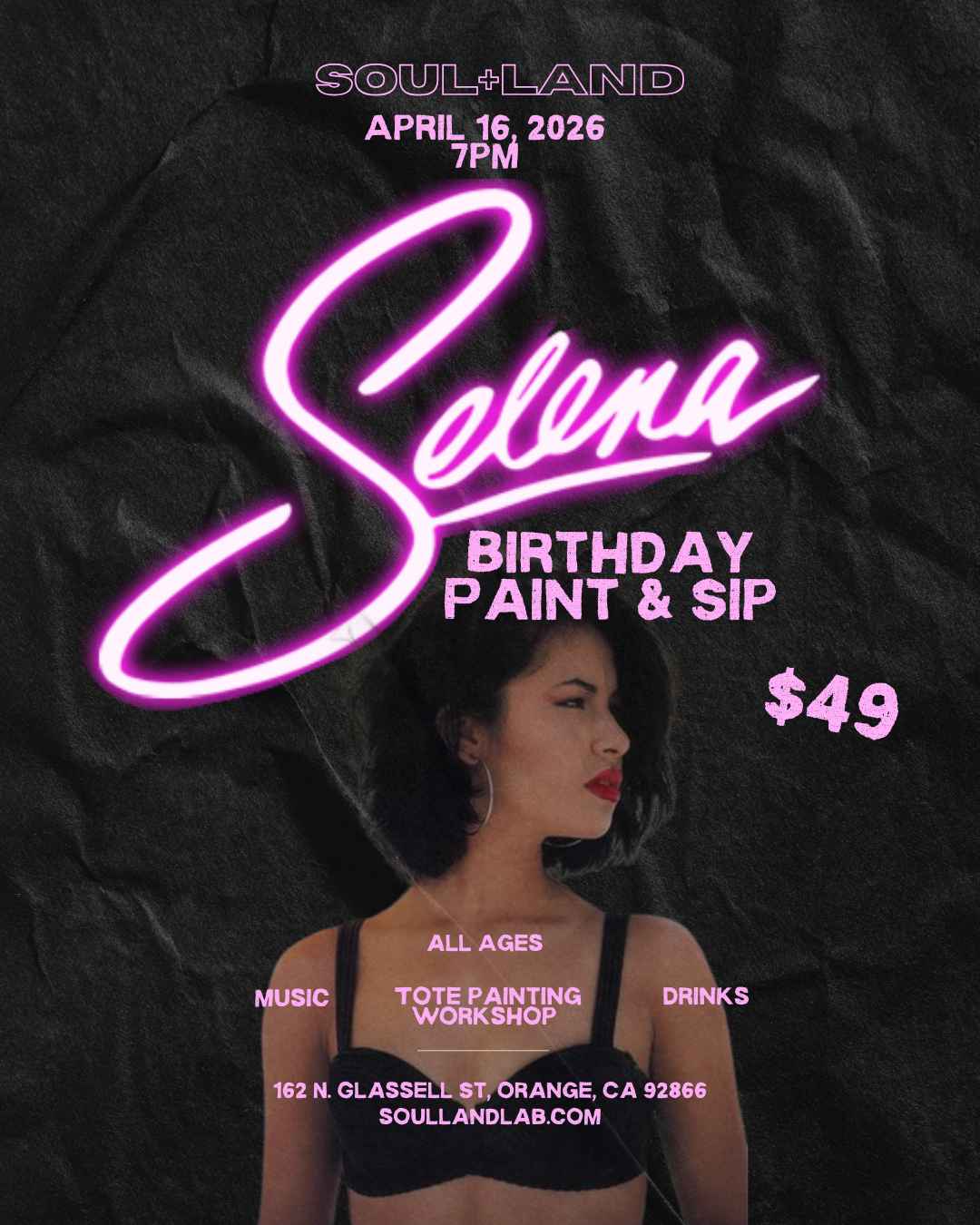 Selena Quintanilla Paint Night  | April 16