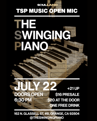 The Swinging Piano A Genre-Free Music Open Mic for Bold Creators