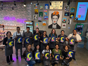 guided paint session in old town orange
