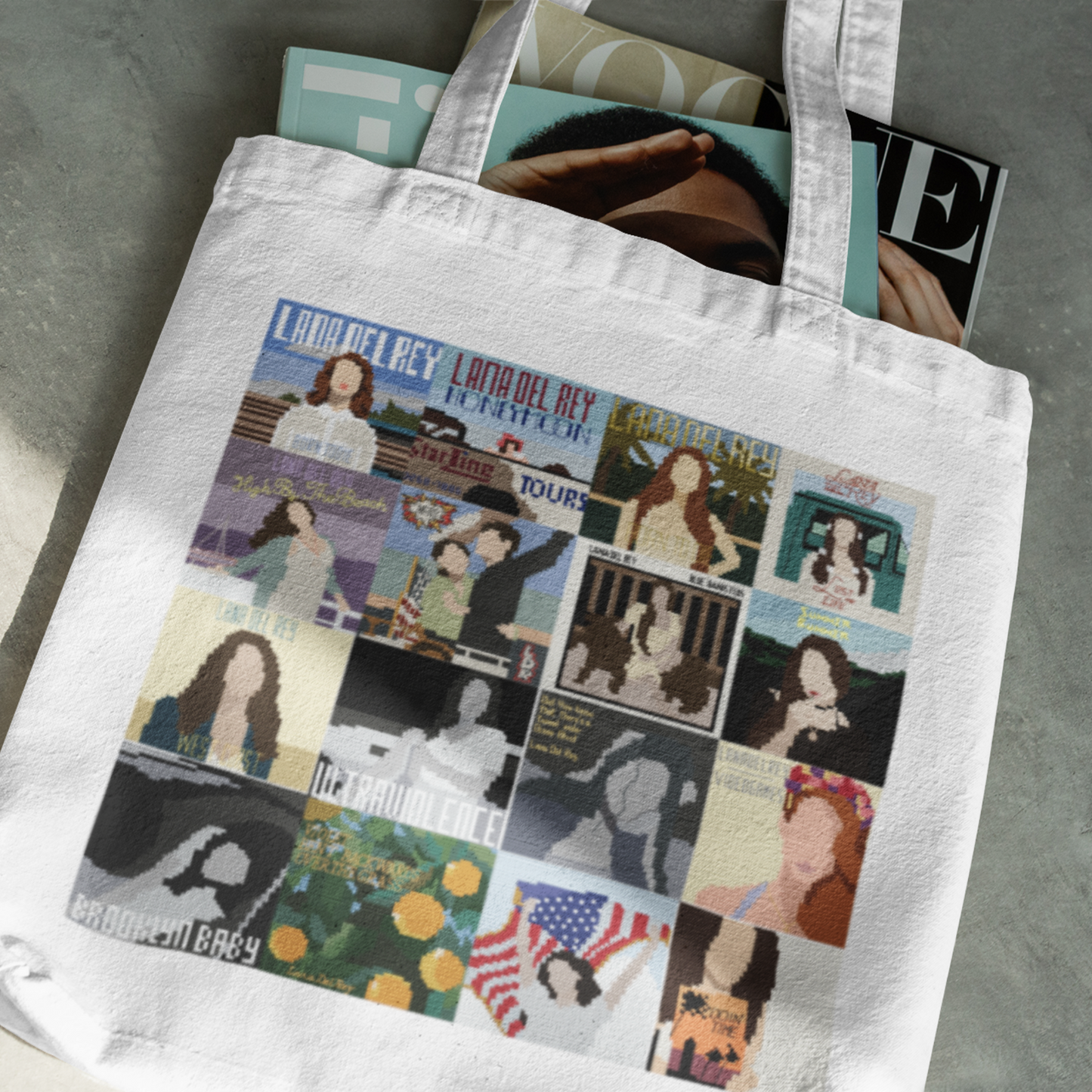 Lana Del Crochet 🖤 Indie Pixel Tote