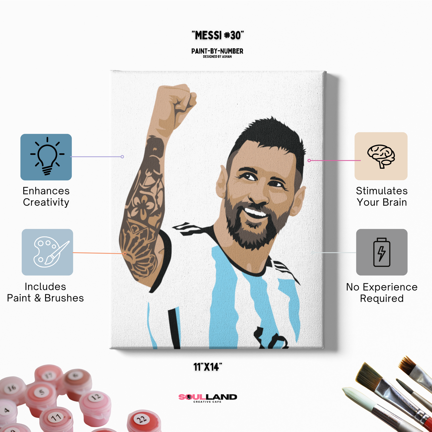 art tribute to messi 