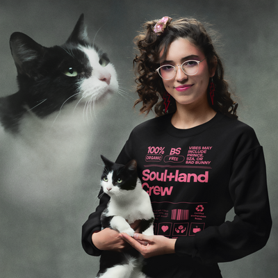 Soul+land Crew Sweater Certified Biodegradable Baddie Edition